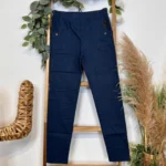 Pantalon Confort Chaud Côtelé (T38-T52) - marine - 56
