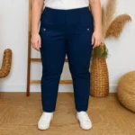 Pantalon Confort Chaud Côtelé (T38-T52) - marine - 56