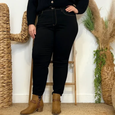 M969- Jean 7/8ème Voggo (T42-T50) - noir - 52