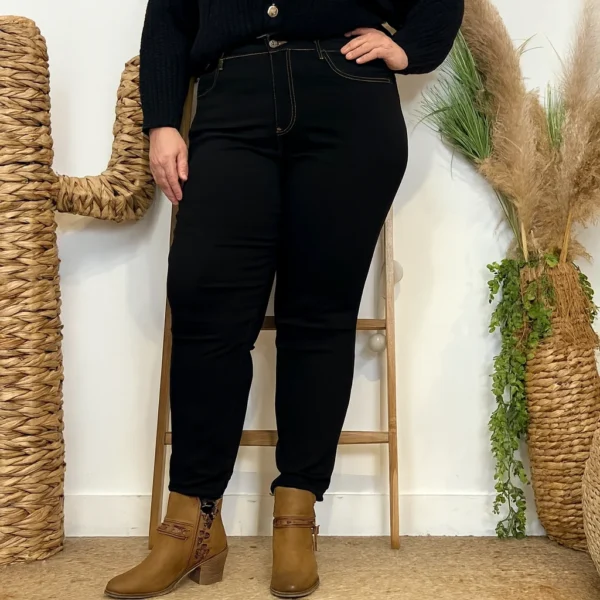 M969- Jean 7/8ème Voggo (T42-T50) - noir - 52