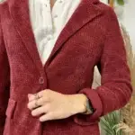 Blazer pailleté (T38-T44) - bordeaux - 44