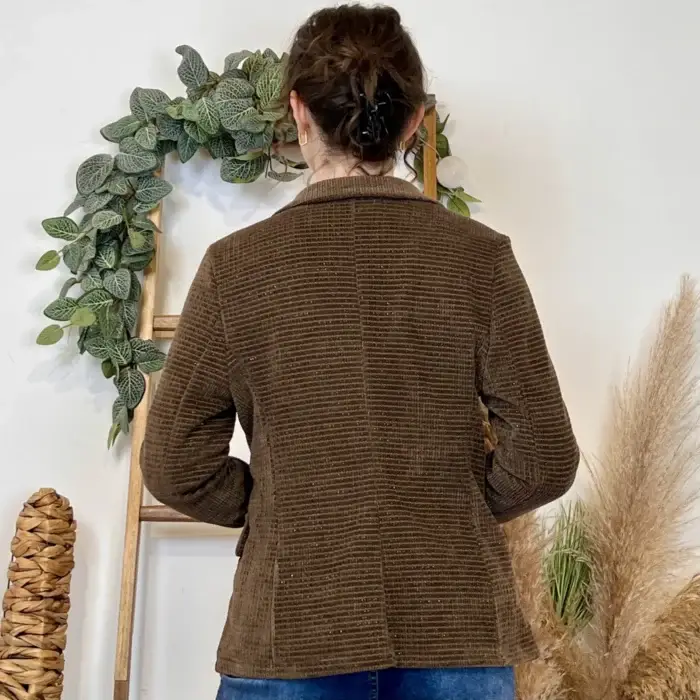 Blazer pailleté (T38-T44) - marron - 44