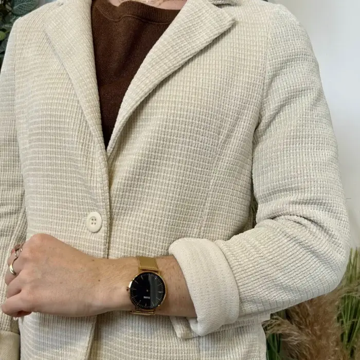 Blazer pailleté (T38-T44) - beige - 44