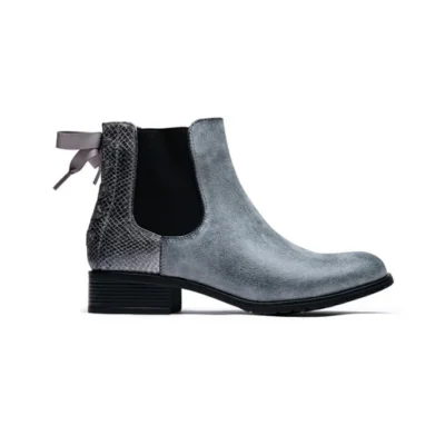 R390- Bottine à ruban (T36-T42) - gris - 41