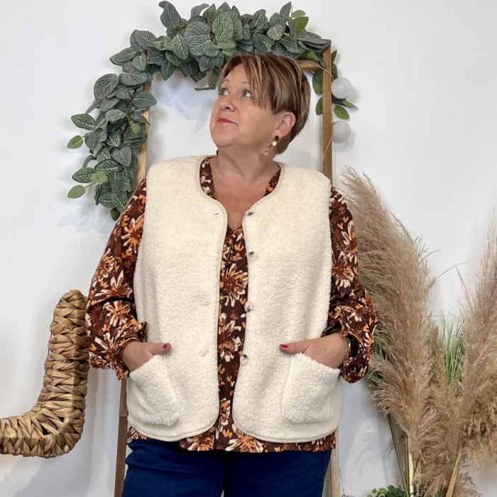Gilet sans manche (T40-T48) - beige - 48