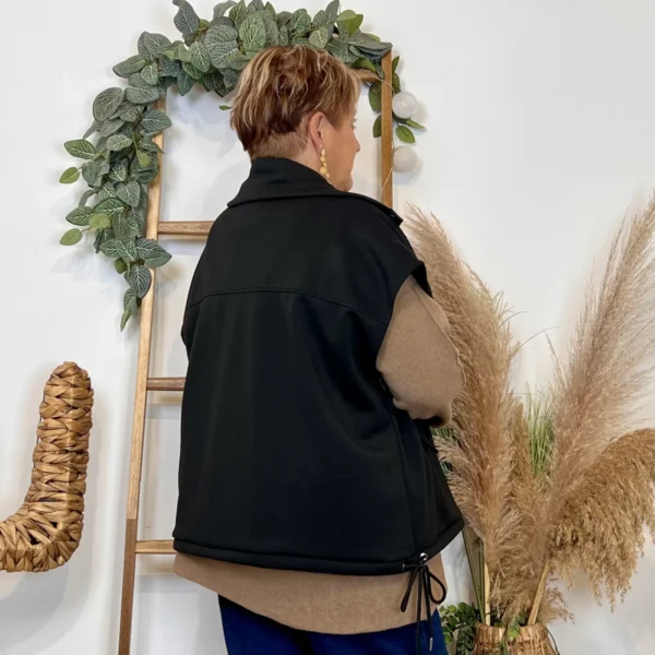 K985 - Veste sans manches "C'Mélodie" - noir - taille-unique-grande-taille