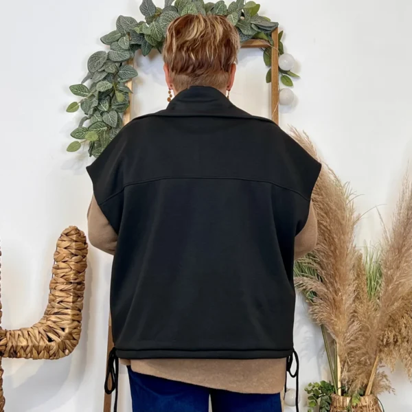 K985 - Veste sans manches "C'Mélodie" - noir - taille-unique-grande-taille