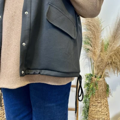 K985 - Veste sans manches "C'Mélodie" - noir - taille-unique-grande-taille