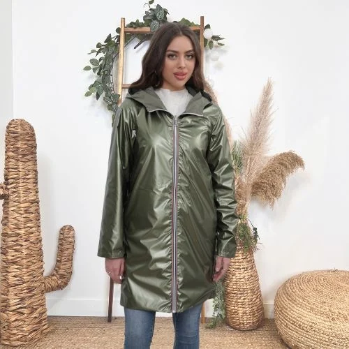 K029- Imper réversible (T36-T42) - kaki - 42