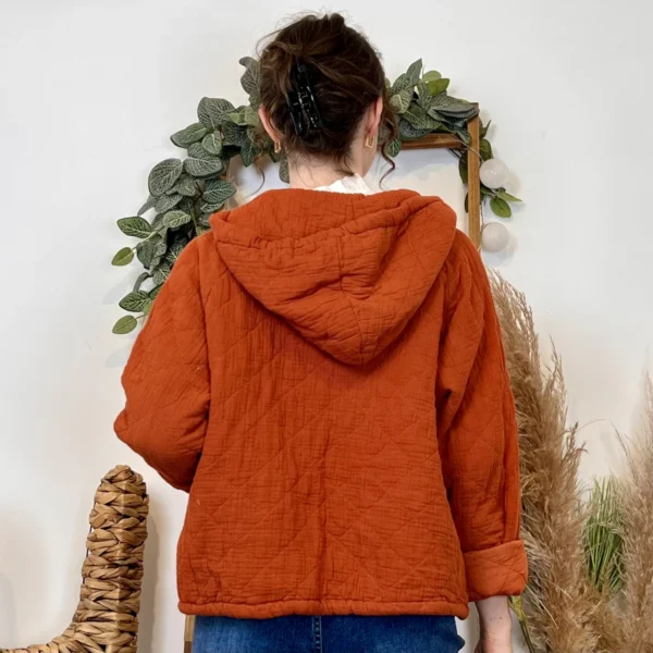 K028- Veste Matelassée Coton (TU) - rouille - taille-unique