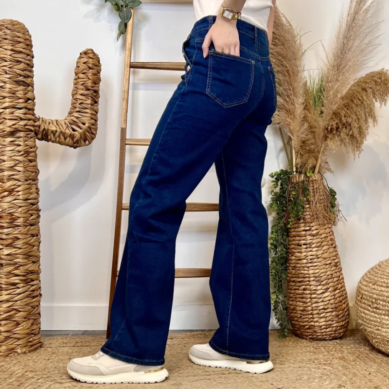 Jean Flare (T36-T44) - denim-fonce - 44