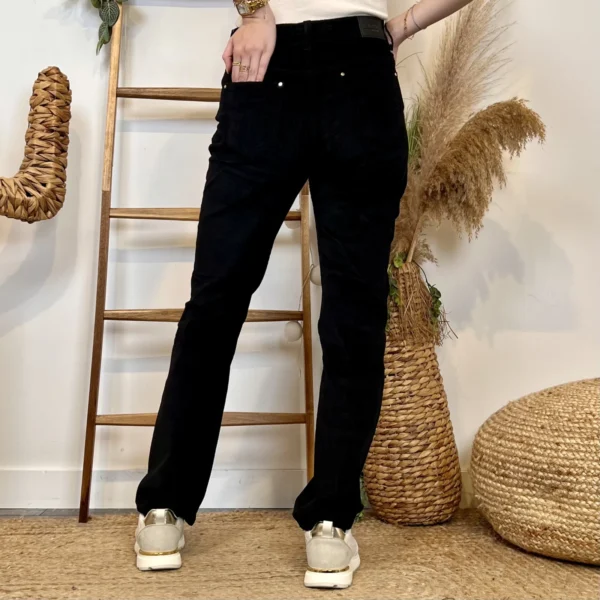 W129- Jean Droite Voggo (T36-T44) - noir - 44