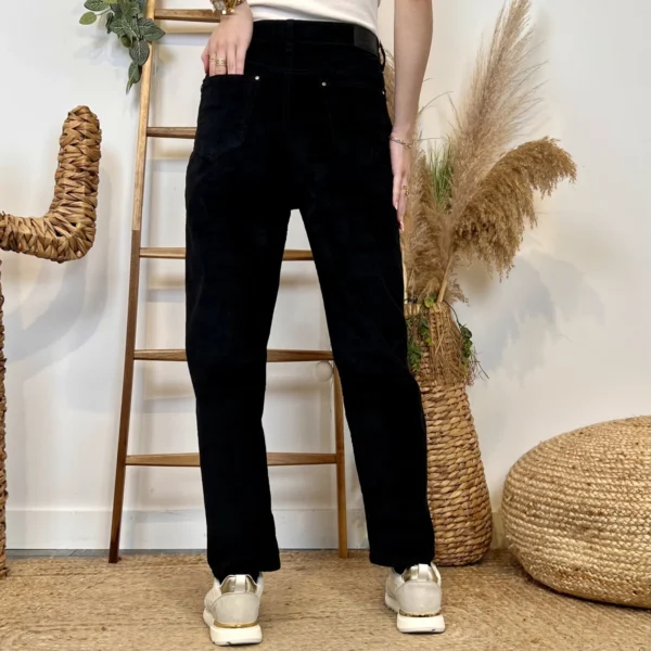 W114- Jean Mom Voggo (T36-T44) - noir - 44