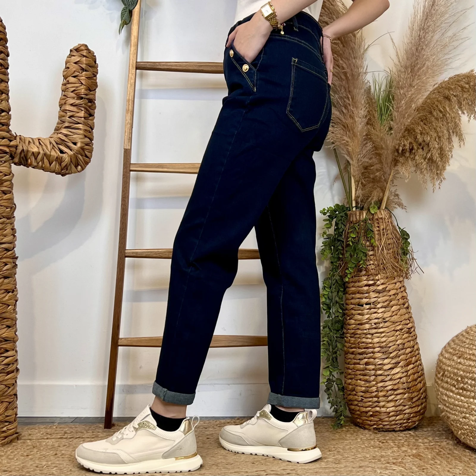 W121- Jean Mom Voggo (T36-T44) - brut - 44