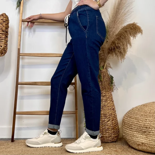 W115- Jean Mom Voggo (T36-T44) - denim - 44