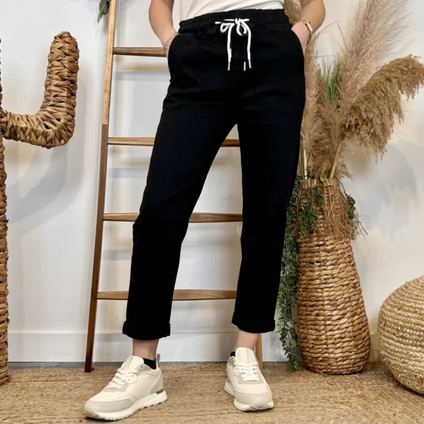 W123- Jean Mom Voggo (T36-T44) - noir - 44