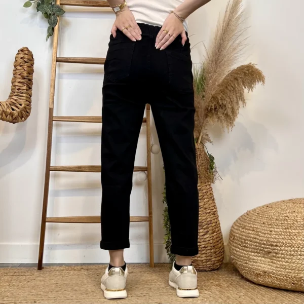 W123- Jean Mom Voggo (T36-T44) - noir - 44