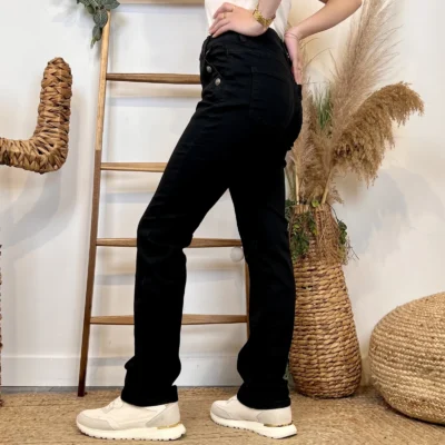 W128- Jean Droit, Voggo (T36-T44) - noir - 44