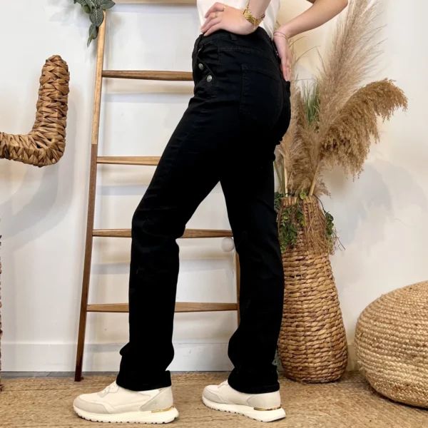 W128- Jean Droit, Voggo (T36-T44) - noir - 44