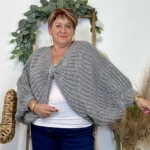 Pull nœud réversible femme - gris - taille-unique-grande-taille