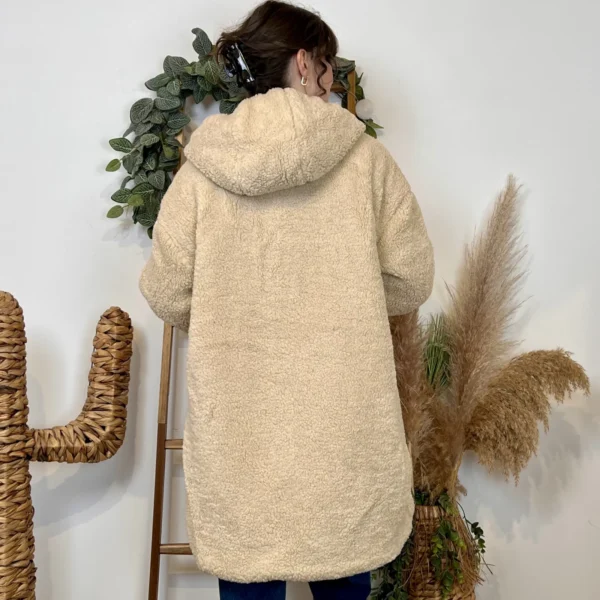 K033- Doudoune réversible à capuche - noir - 42