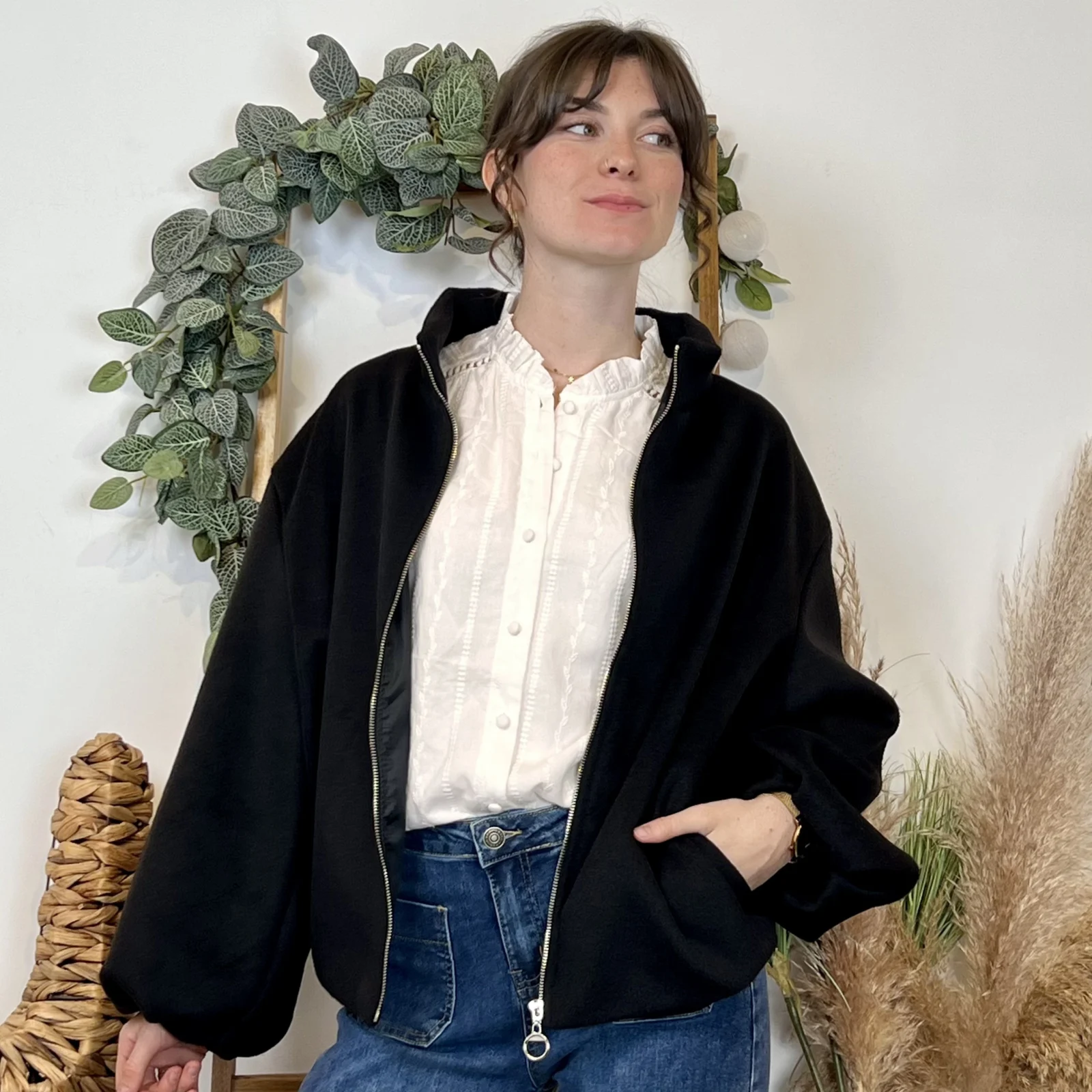 K051- Veste manches blousantes (Tu) 🇮🇹