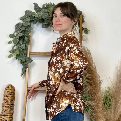 K017- Chemise By-One (T36-T38) - marron - 38