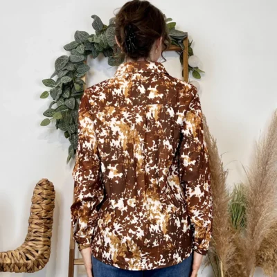 K017- Chemise By-One (T36-T38) - marron - 38