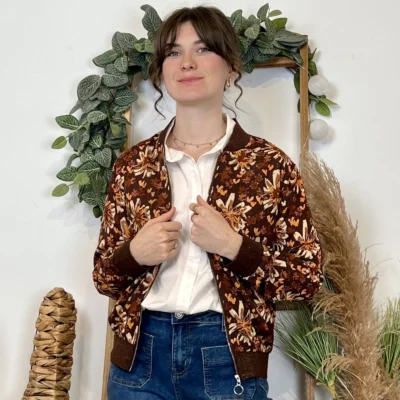 K016 - Bomber automnal - marron - 38