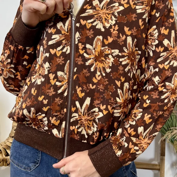 Bomber automnal - marron-chocolat - 38