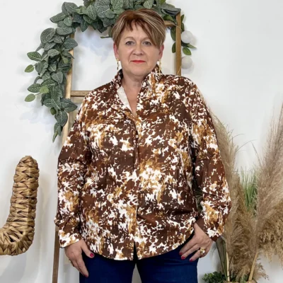 K954- Chemise By-One (T40-T48) - marron - 48