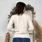 Pull fin col rond femme VOGGO T36-T46 - ecru - 44