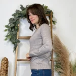 Pull épais col rond femme VOGGO T36-T46 - gris - 44
