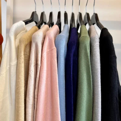 Y376- Pull FIN sans laine «Voggo» (T36-T48) - taupe - 44