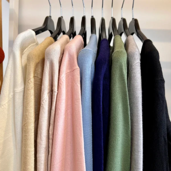 Y376- Pull FIN sans laine «Voggo» (T36-T48) - taupe - 44