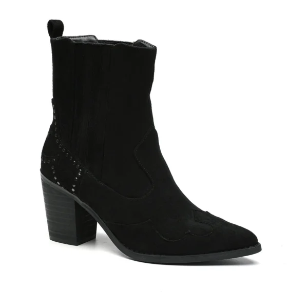 R393- Bottine santiags "Moow" (T36-T41) - noir - 41