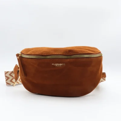 P392- Banane aspect Daim - camel - sans-taille