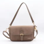 Sac à main aspect daim femme Flora & Co - taupe - sans-taille