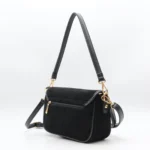 Sac à main aspect daim femme Flora & Co - noir - sans-taille