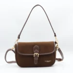 Sac à main aspect daim femme Flora & Co - marron - sans-taille
