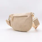 Sac banane femme en velours côtelé Flora & Co - beige - sans-taille