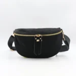 Sac banane femme en velours côtelé Flora & Co - noir - sans-taille