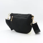 Sac banane femme en velours côtelé Flora & Co - noir - sans-taille