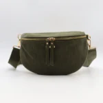 Sac banane femme en velours côtelé Flora & Co - kaki - sans-taille