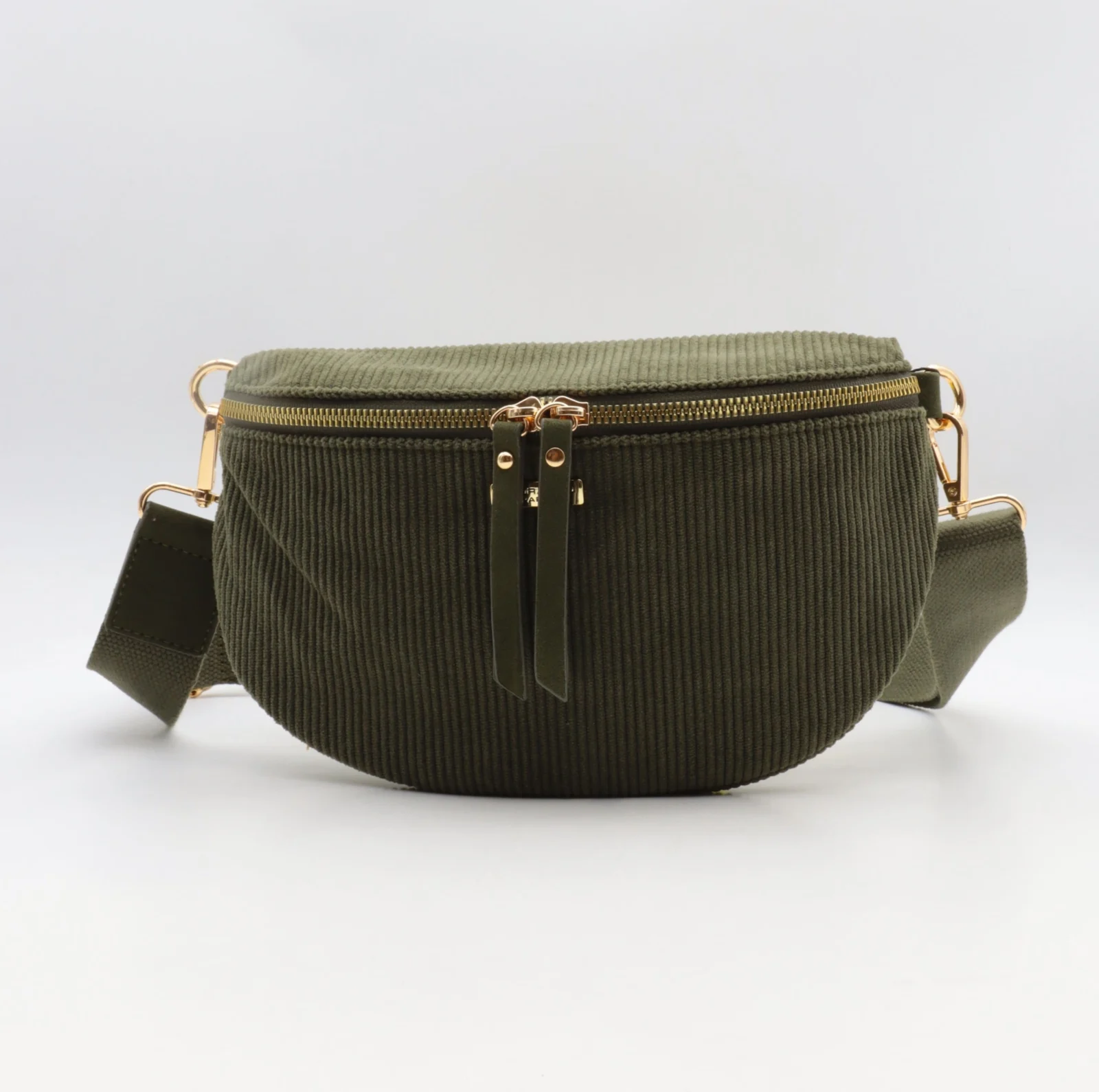 P391- Banane velours Flora & Co - kaki - sans-taille