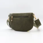 Sac banane femme en velours côtelé Flora & Co - kaki - sans-taille