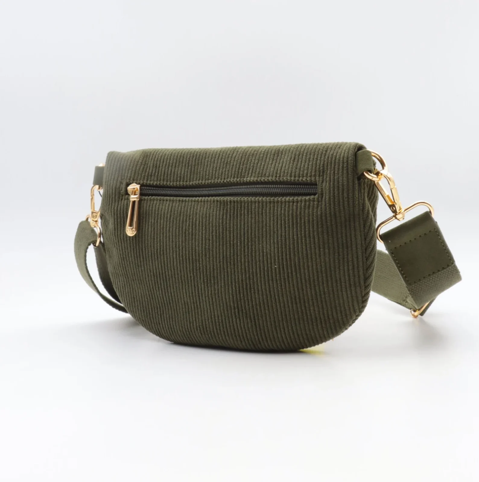 P391- Banane velours Flora & Co - kaki - sans-taille