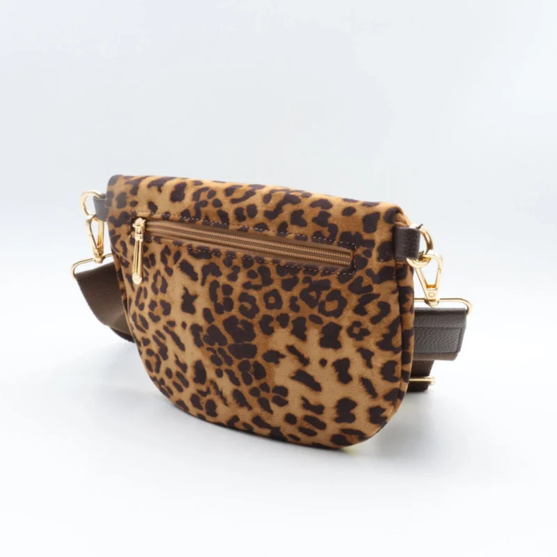 Sac banane Panthère femme Flora & Co - camel - sans-taille