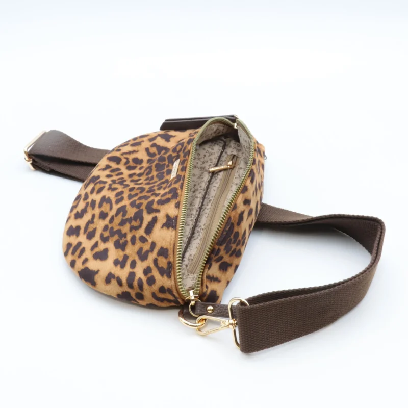 Sac banane Panthère femme Flora & Co - camel - sans-taille