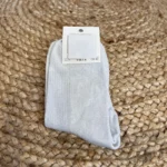Chaussettes paillettes « Rêveuse » - blanc - sans-taille